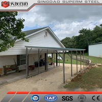 Maison préfabriquée Structure en acier Bâtiment Métal Voiture Camion Stockage Carport Garage Kits Avec Design