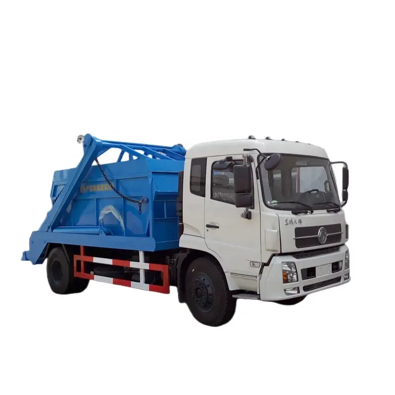 Dongfeng 4x2 זרוע הנדנדה מיכל אשפה משאית אשפה 4 x2 10cbm לדלג מטען מטען מטען