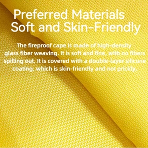 Утолщенная огнестойкая изоляция огнестойкая аварийная накидка пожаробезопасное противопожарное одеяло огнеупорный костюм - Product Image 2