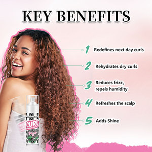 Tóc xoăn thảo dược dưỡng ẩm làm mịn chống xoăn cứng Detangler kết cấu phun cho sóng lọn tóc xoăn - Product Image 5