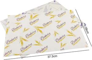 Papier d'emballage pour hamburgers, résistant à la graisse et à l'humidité, de qualité alimentaire, pour le pain et les biscuits, avec logo personnalisé - Product Image 6
