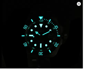 CRONOS – montre automatique pour hommes, 40mm, montre-bracelet mécanique <span class=keywords><strong>militaire</strong></span>, saphir, étanche 20ATM, BGW-9, lunette en céramique lumineuse NH35 - Product Image 4