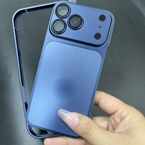 Étui de protection en métal pour iPhone 16 Pro Max, aspect amélioré, ressemble à l'iPhone 17 Pro Max, finition mate, antichoc, compatible avec les modèles 17pro, 16, 15 - Product Image 2
