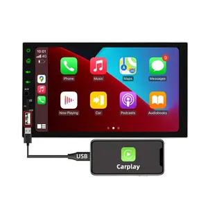 Capacitive Touch Screen 1080P 7 Inch Double Din Carplay Car Fm Radio Estereo Auto