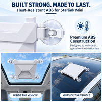 Support de fixation Starlink Mini ABS à quatre ventouses, fixation solide par aspiration pour vitre de voiture, toit ouvrant, sans perçage, pour camping-car, camion, bateau, kit de montage