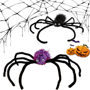 Nouvelle épingle à cheveux d'Halloween pour enfants et adultes, accessoire pour cheveux en forme d'araignée 3D à faire soi-même pour la fête du Festival des Fantômes - Product Image 1