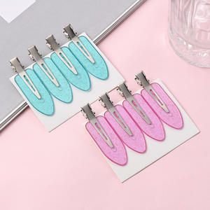 MIO Juego de 4 Pinzas para el Cabello Sin Pliegues, Color Sólido, Pinza para el Cabello Sin Dobleces para Niñas y Damas, Hechas de Plástico - Product Image 5