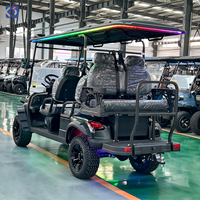 Voiturette de golf électrique CAMP à 6 places, tout-terrain, pour les centres de villégiature et les clubs