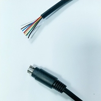 Usine OEM Mini Din Câble 8pin Mâle à Fil Ouvert PVC Veste Combinaison Blindage pour HDTV Moniteur Lecteur DVD