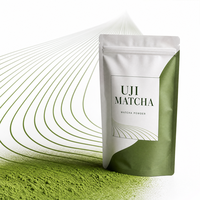 Poudre de Matcha Style Uji pour Boissons, Cafés et Applications Alimentaires Premium – Sachet Doypack