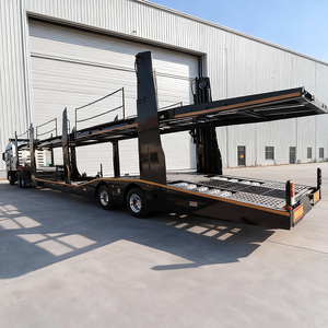 Semi-remorque <span class=keywords><strong>porte</strong></span>-voitures à double étage, 2 essieux, 8 places, en acier, pour le transport de voitures - Product Image 3