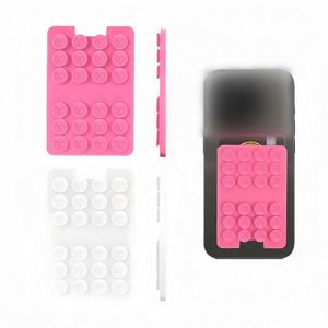 Silicone Suction Phone Card Holder Adhesive Mount Sticky Phone Grip Suitable for Storing Bus Passes ID Cards Selfies Compatible - Product Image 2