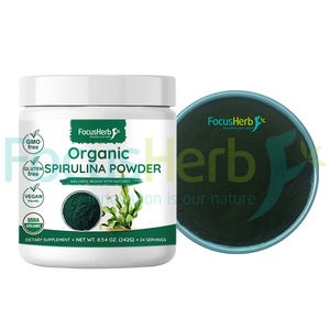 FocusHerb ผลิตภัณฑ์เสริมอาหารผงสาหร่ายสไปรูลิน่าออร์แกนิก สารสกัดสมุนไพรเกรดอาหาร OEM โปรตีนขั้นต่ำ 60% - Product Image 3