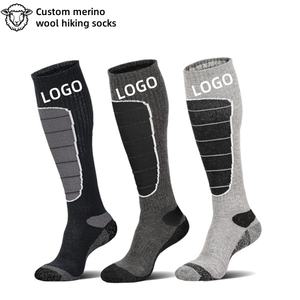 Custom <strong>Ski</strong> Merino Wool Sport Men High Quality Adult <strong>Kids</strong> Athletic Knee High Own logo <strong>Socks</strong> - Product Image 1