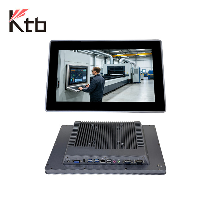 KTB X86 Fanless Capacitive Touch All in One AIO Panel PC Industrial 15.6 Inch Full HD IP65 Industrial Panel PC