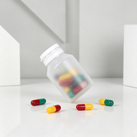 Flacon en plastique PET de qualité alimentaire avec bouchon à clapet inviolable, conteneur vide pour capsules, idéal pour l'emballage de suppléments vitaminiques