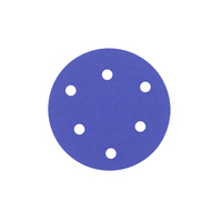 Disque abrasif en céramique indigo MOPAI M737 125 mm, dureté moyenne, multi-trous, à changement rapide, épaisseur 1 mm, pour réparation automobile OEM/ODM