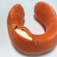 Oreiller de voyage confortable et doux en forme de U pour avions et voitures, taille et couleur personnalisées, soutien en mousse à mémoire de forme pour enfants