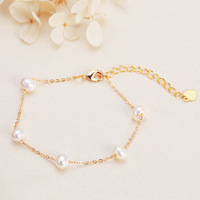 Bracelet HECATE Ciel Étoilé Perle Mabe pour Femme, Luxe Léger, Mode Niche, Grade AA, Plaqué Or 18K, Simple, 5.5-6MM, Bijou à Porter au Poignet