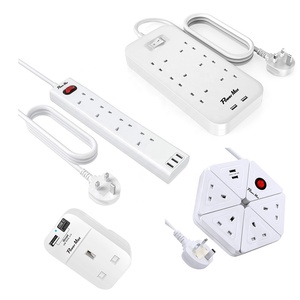 UKCA 4 6 Anh Ổ Cắm Mở Rộng Chì Tuya Thông Minh Wifi 4 Ổ Cắm Anh Loại 6 Gang Nguồn Điện Mở Rộng Chì 6 Cách Anh Ổ Cắm Điện Với LED - Product Image 5