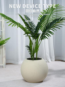 Grande jardinière ronde en ciment <span class=keywords><strong>pour</strong></span> sol <span class=keywords><strong>d</strong></span>'<span class=keywords><strong>intérieur</strong></span> Pot de plante verte <span class=keywords><strong>d</strong></span>écoratif Meubles de salon simples <span class=keywords><strong>pour</strong></span> B & B Balcon Villa - Product Image 5