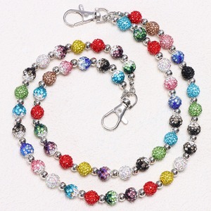 Chaîne de taille pour femme en alliage de zinc avec strass colorés, double couche, style denim hip-hop punk, pour usage quotidien, accessoire pour pantalon - Product Image 2