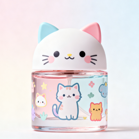 Private Label Cute Shaped Cap Kids Perfume with Cartoon Animal Patterns Children's Fragrance Eau De Toilette for Boys & Girls