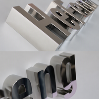 Lettres métalliques en acier inoxydable de précision robustes DakeSign Factory OEM, faciles à monter, étanches IP65, pour enseignes d'hôpitaux et d'entreprises