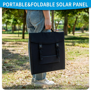 ALECTER - Paneles Solares Monocristalinos Plegables de 100 W, Salida USB DC, Cargador Portátil de Alta Eficiencia, Certificado TUV, 2.5 kg - Product Image 3