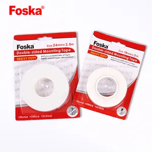 Foska 白色粘合剂双面泡沫胶带