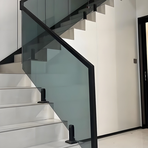 Valla de Vidrio Sin Marco con Abrazaderas, Personalizada y Profesional, de Acero Inoxidable SS2205 316 304 para Edificios de Oficinas, Restaurantes y Hoteles - Product Image 2