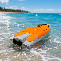 Planche de surf électrique la plus rapide 55 km/h 12 kW 48 V en matériau EPP étanche à charge rapide, couleur unie, design personnalisé pour les eaux océaniques
