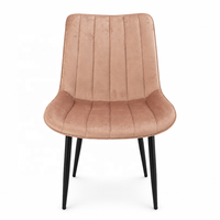 Chaise rembourrée à dossier en forme de cuillère, solutions OEM/ODM personnalisées pour les collections de salle à manger et les acheteurs de sièges commerciaux