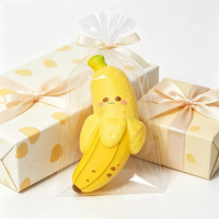 Jouet anti-stress en PU souple en forme de banane, à rebond lent, design fruit simulé, pour l'exportation