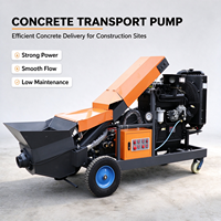 Nouvelle pompe à béton mobile diesel sur remorque, mini-pompe à béton pour machine à pomper le ciment, pour l'ingénierie de construction