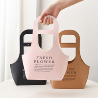 Sac fourre-tout cadeau motif fleur respirante en papier synthétique imperméable, portable, populaire sur internet, style Ins, avec impression à l'encre