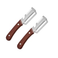 RVS 3-in-1 keuken schilmesje suikerriet schilmes + luchtschilfer snijder + flesopener handmatige groente- en fruittool