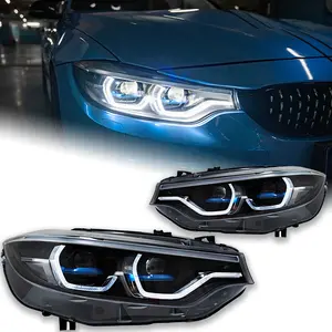 AKD 자동차 스타일링 헤드 램프 BMW F32 LED 헤드 라이트 레이저 디자인 F36 F80 F33 DRL 425i 428i 430i 435i 동적 신호 자동차