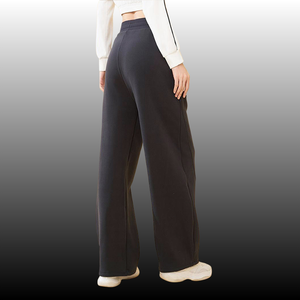 <span class=keywords><strong>Pantaloni</strong></span> Sportivi Casual da <span class=keywords><strong>Donna</strong></span> a <span class=keywords><strong>Vita</strong></span> Alta e Gamba Larga <span class=keywords><strong>con</strong></span> Tasche Laterali ed <span class=keywords><strong>Elastico</strong></span> <span class=keywords><strong>in</strong></span> <span class=keywords><strong>Vita</strong></span> per l'Inverno, Loungewear e Streetwear - Product Image 2