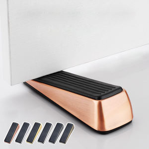 Butée de <span class=keywords><strong>porte</strong></span> en caoutchouc en alliage de zinc durable réglable Anti-vent protecteur anti-collision amovible pour salon hôpital - Product Image 1