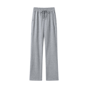 Pantalon de survêtement droit en molleton épais 320G pour homme – Printemps/Automne – Polyvalent et décontracté – Logo personnalisé – Vente en gros - Product Image 2