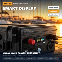 Baterai Motor Trolling LiFePO4 12V 50Ah, Baterai Marine Deep Cycle untuk Perahu, Memancing, Kayak dengan BMS