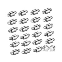 Fermoirs de bijoux magnétiques en acier inoxydable Fermeture sécurisée solide pour colliers Bracelets-Extension conviviale