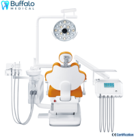 Unidad de Sillón Dental con Certificación TUV ISO Buffalo, Lámpara LED sin Sombra y Panel de Control Táctil para Clínica Profesional