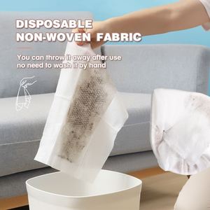Eco-Friendly Non Woven Fabric Bathroom Floor <b>Cleaning</b> Scrubber Brush <b>Mop</b> Toilet Bathtub Brush Scrubber - Product Image 6