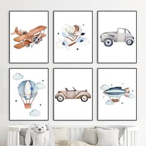3 pezzi graziosi e graziosi dipinti e arte murale stanza del bambino asilo nido e decorazioni per la casa regalo per bambini e bambini - Product Image 5