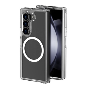 Vente en gros étui de téléphone pliable en acrylique transparent pour <span class=keywords><strong>Samsung</strong></span> Galaxy Z <span class=keywords><strong>Fold</strong></span> 5 6 étuis de téléphone portable magnétiques en plastique - Product Image 1