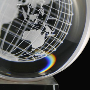Bán Hot 150 mét pha lê bóng <span class=keywords><strong>Trophy</strong></span> <span class=keywords><strong>Globe</strong></span> giải thưởng với toàn cầu laser bên trong với rõ ràng cơ sở - Product Image 3