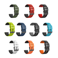 Tali Jam Tangan Pintar Pengganti Silikon 24mm yang Dapat Disesuaikan, Mewah dan Modis untuk Suunto 9 Baro9/7/D5