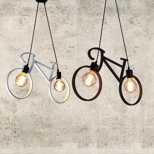 Chandelier Iron Craft Bike Pendant <strong>Lamp</strong> Restaurant Ceiling <strong>Lamp</strong> E27 <strong>Industrial</strong> <strong>Style</strong> Decorative Lighting Height Adjustable - Product Image 6